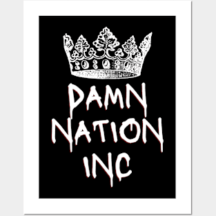 Damn Nation Inc Badge shirt Posters and Art